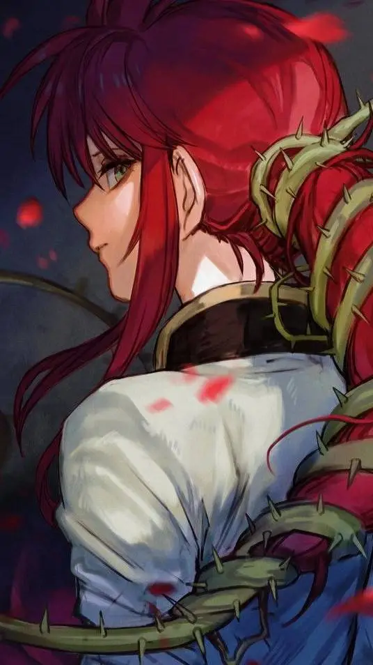 ai character: Yoko kurama background