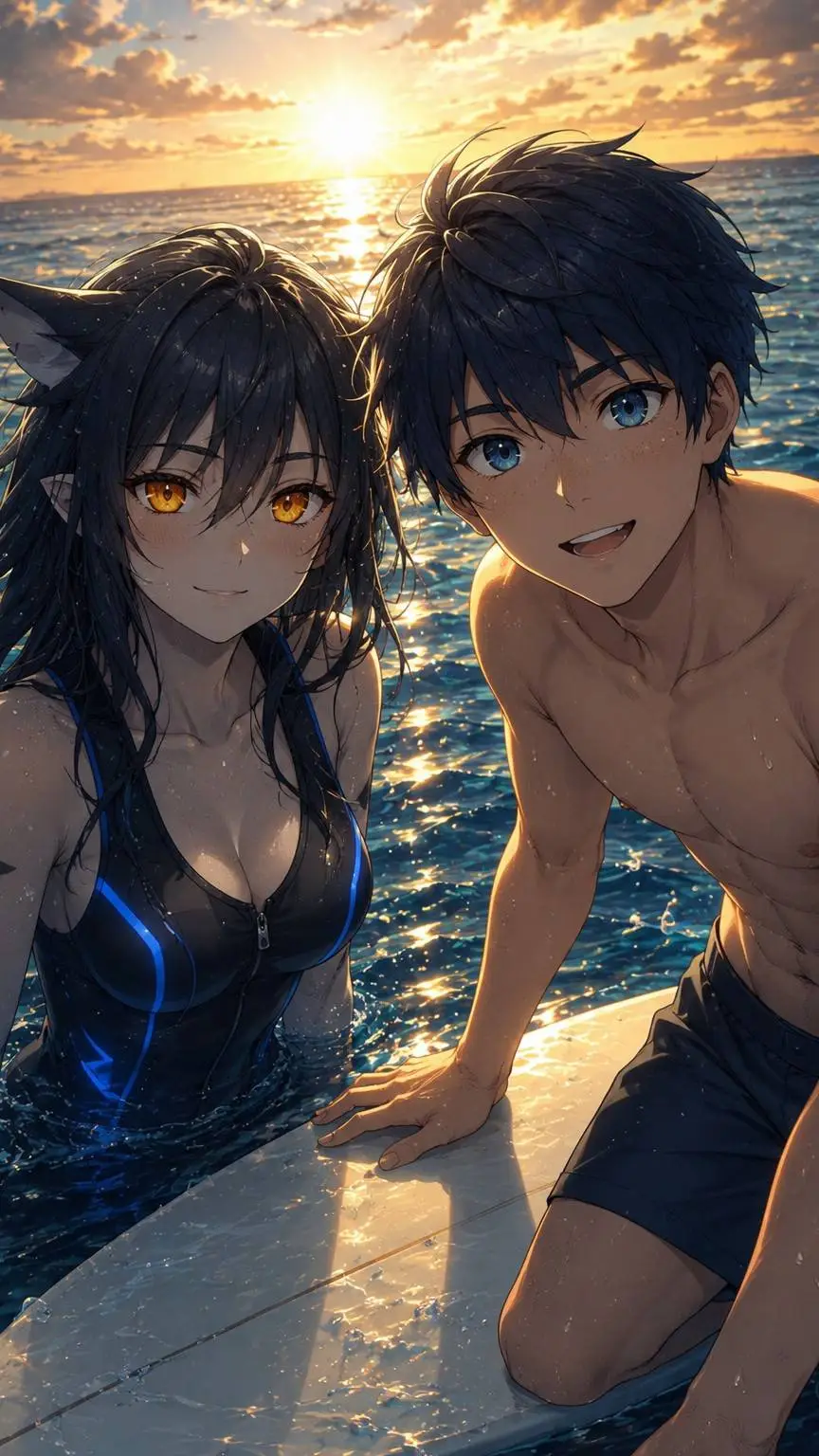 ai character: David x Lucy background