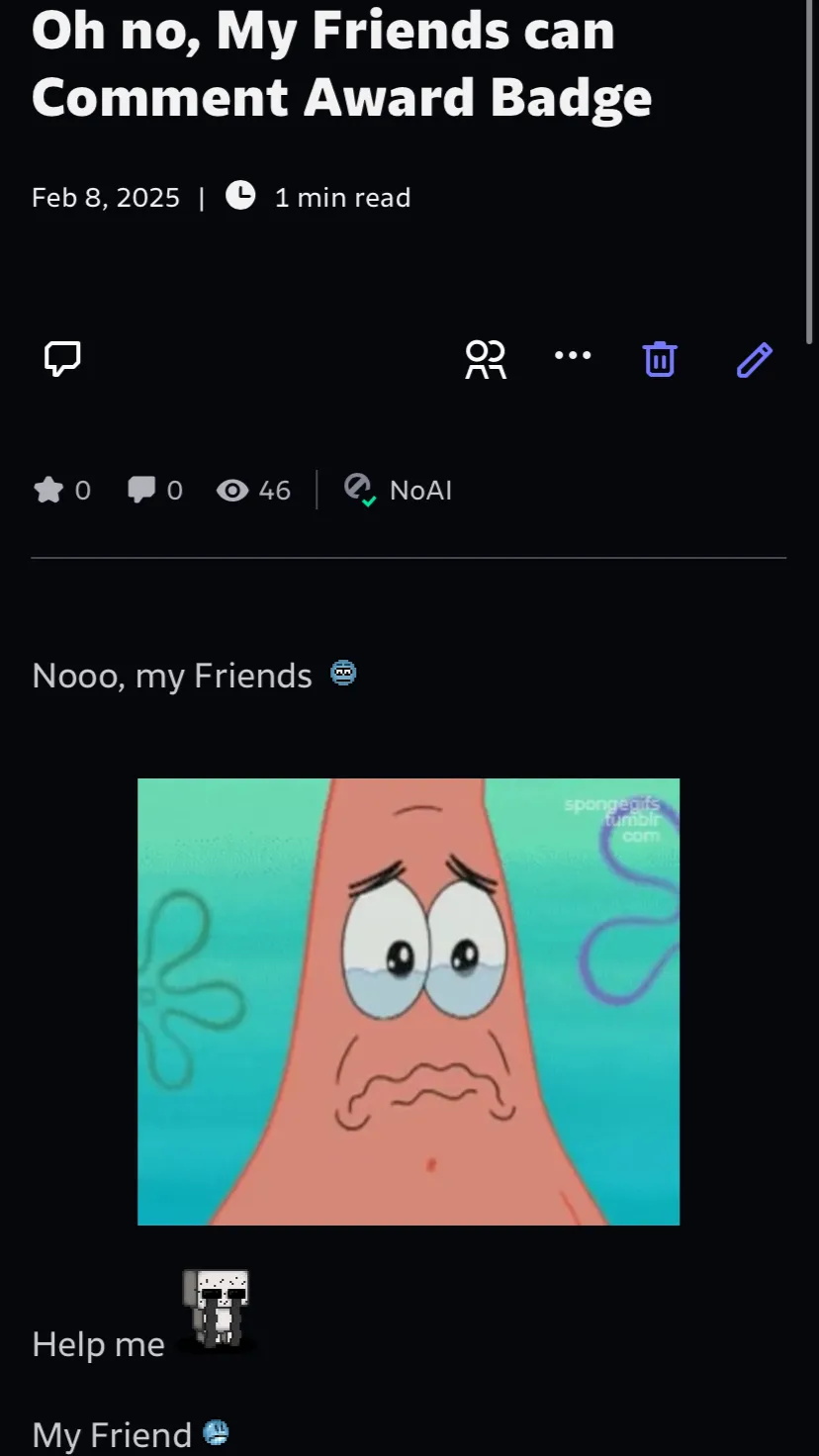 ai character: Sad Story Two AMU background