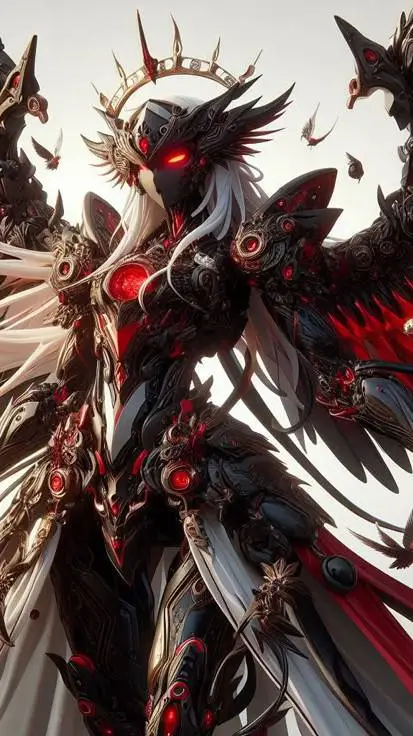 ai character: arakusa ange noir background