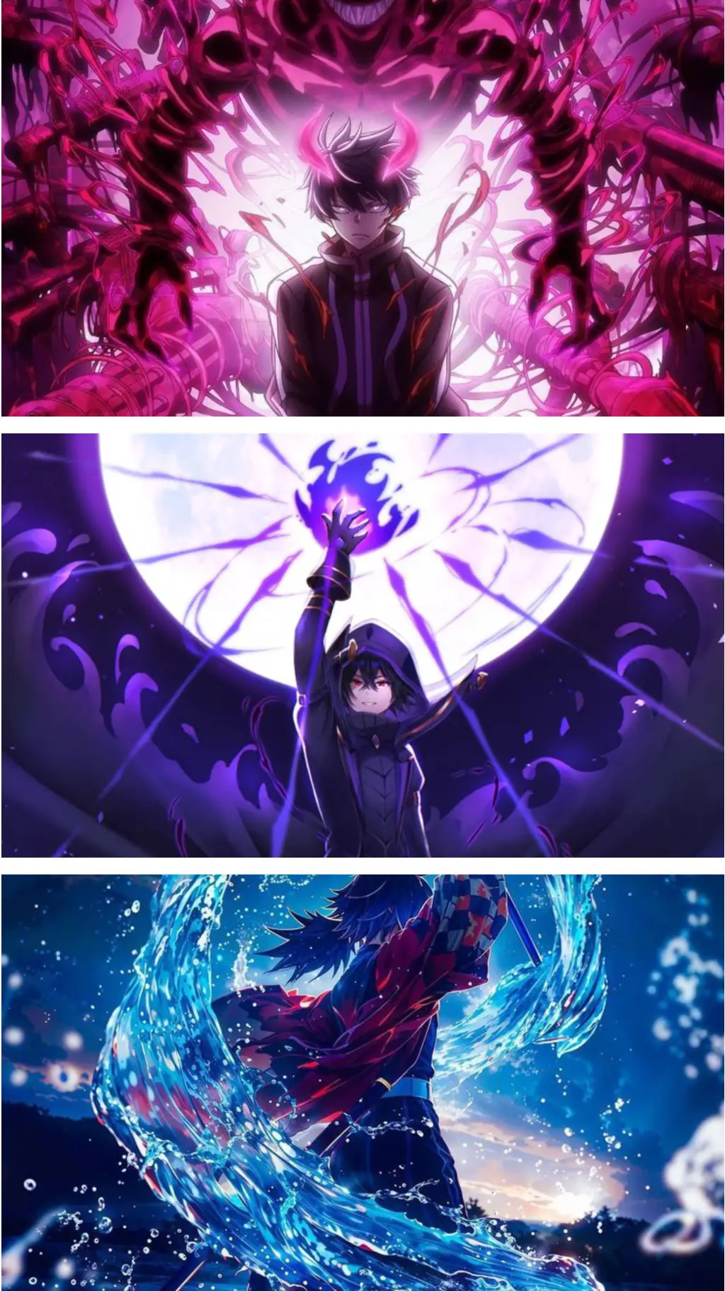 ai character: multi animé  background