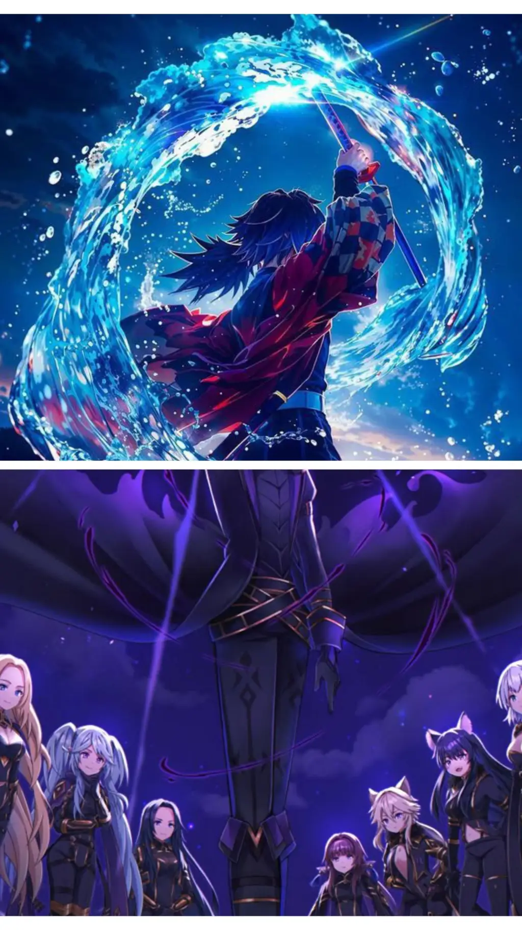 ai character: multi animé  background