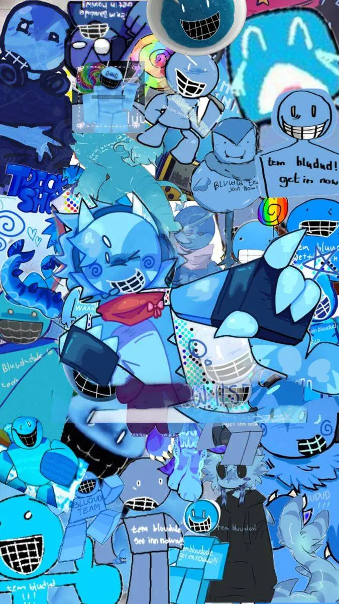 ai character: bluudud background