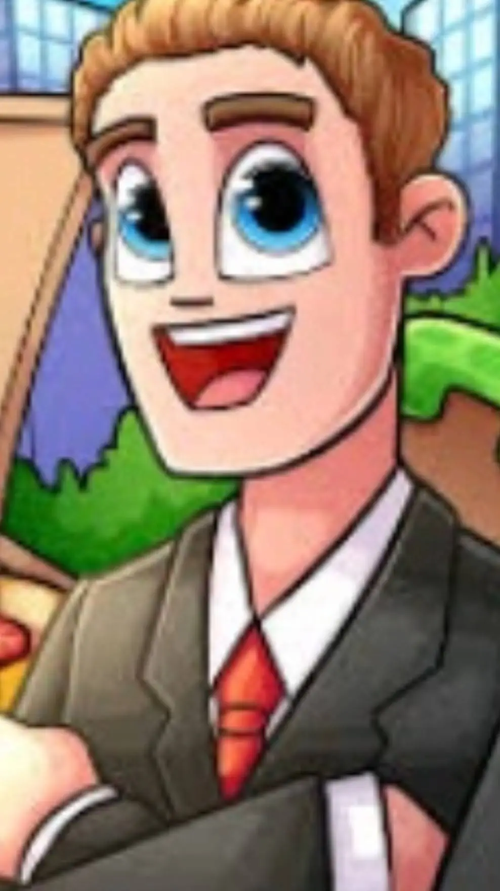 ai character: игорь happyli background