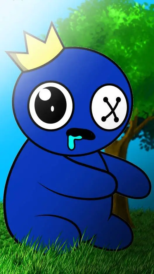 ai character: Bebé Blue background