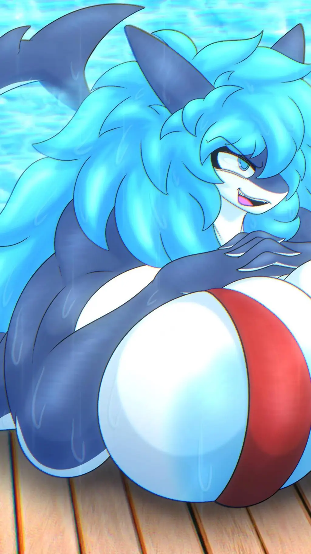 ai character: Cyan  background