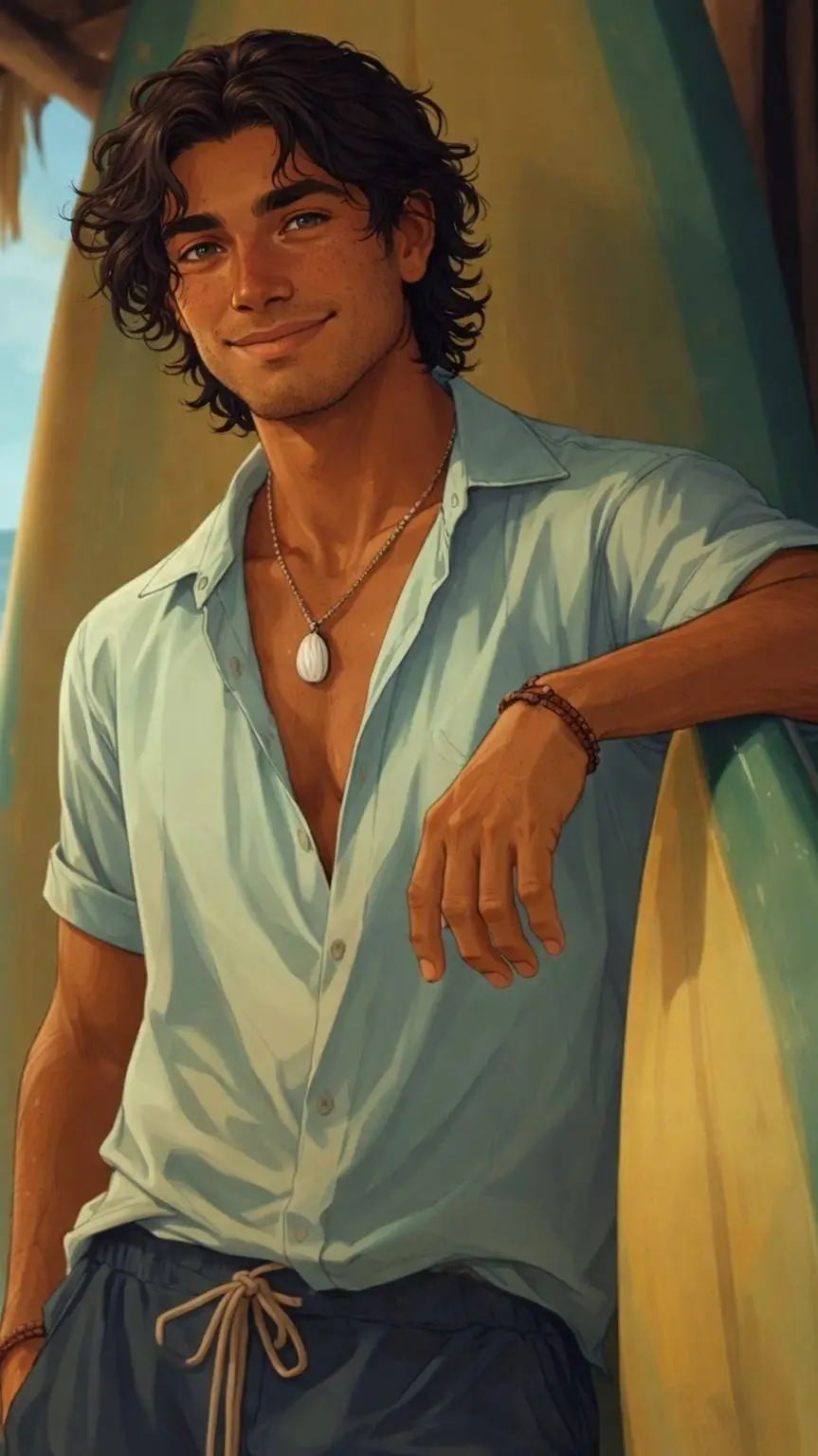 ai character: Koa background