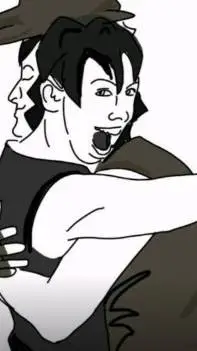 ai character: Venting post background