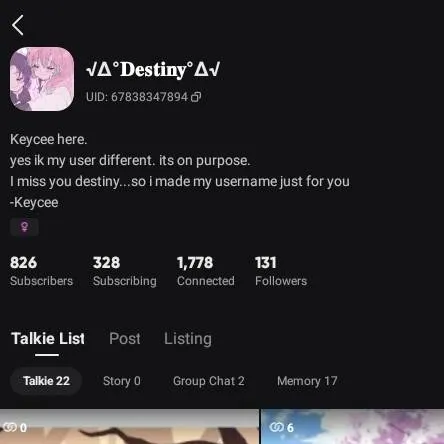 chat with ai character: KeyCee / Destiny