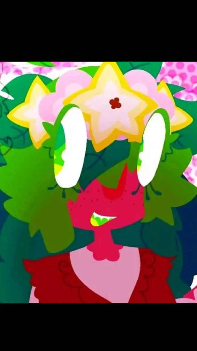 ai character: Raspberry background