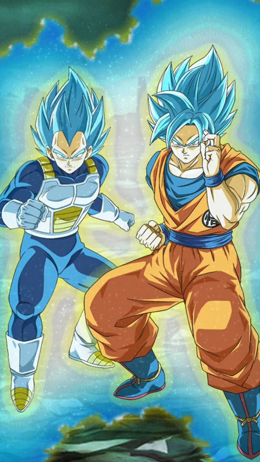 ai character: Goku and Vegeta background