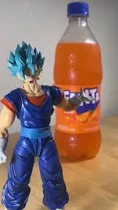 ai character: FANTA VEGITO MEME background