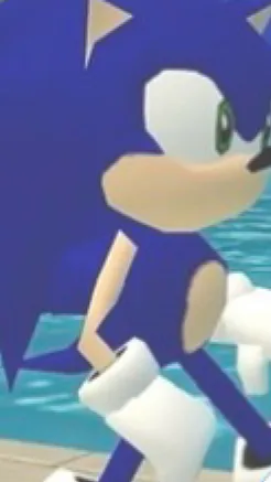 ai character: sonic brainrot background