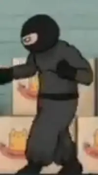 ai character: ninja action background