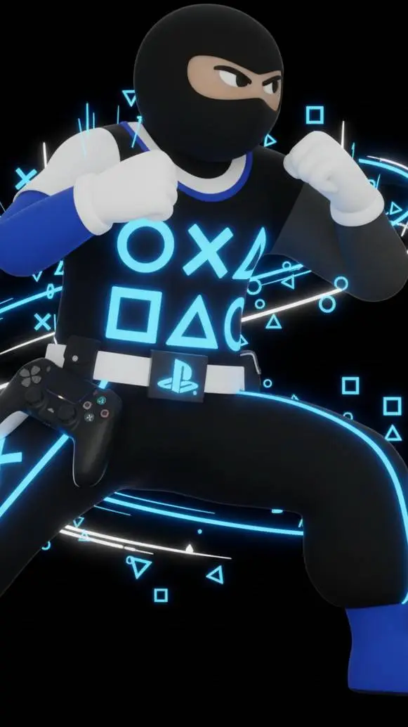 ai character: PS5 background