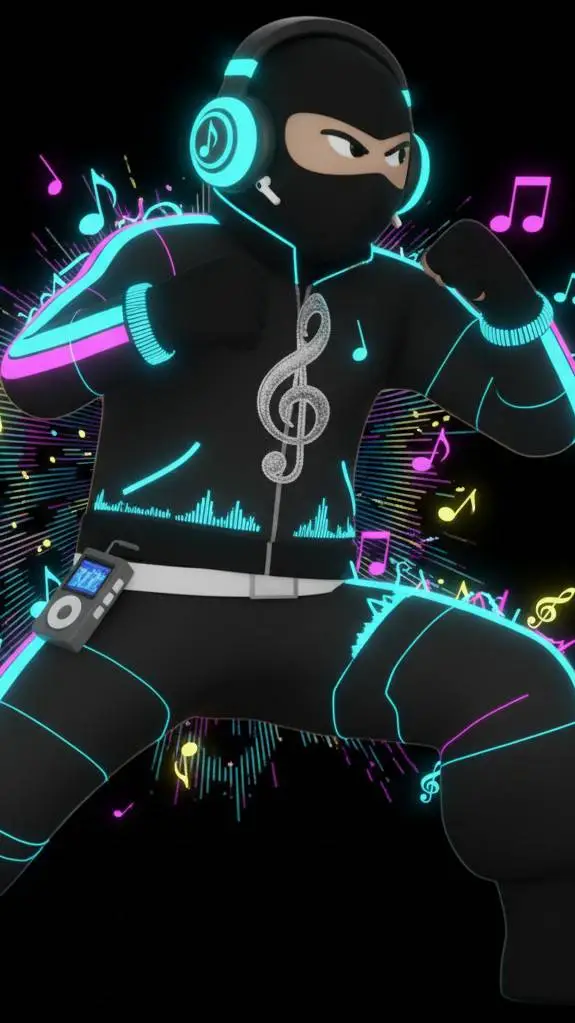 ai character: ninja música 2! background