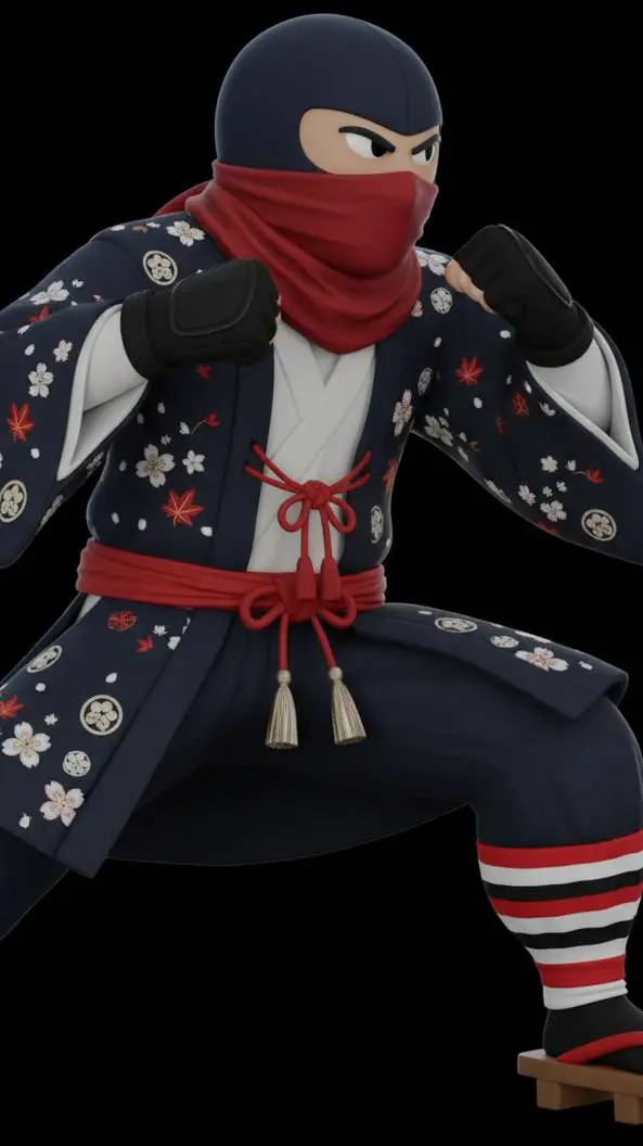ai character: ninja 🇯🇵 background