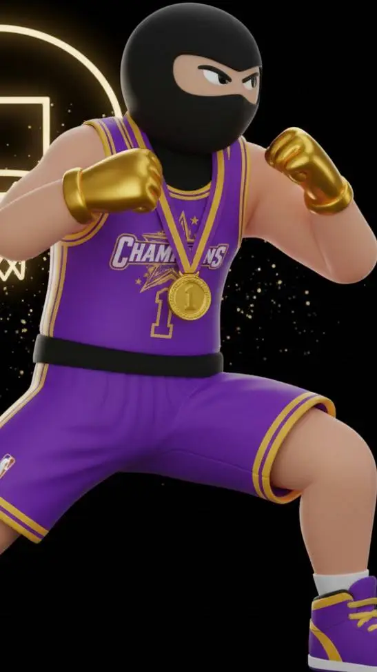 ai character: ninja 🏀🎽 background