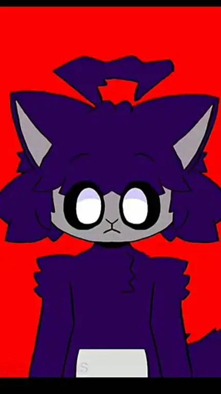 ai character: Tinky winky horror background