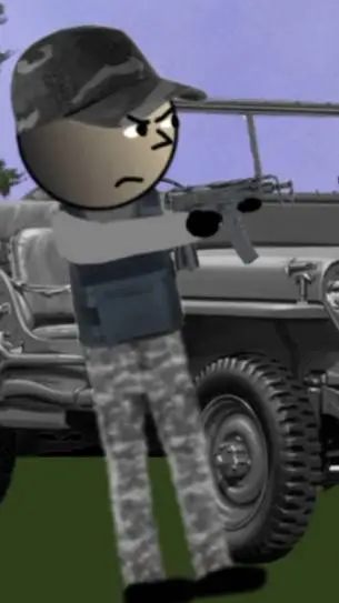 ai character: soldier  background