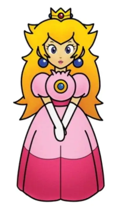 ai character: Peach  background