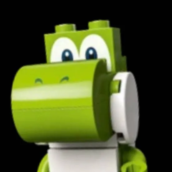 chat with ai character: Lego Yoshi 