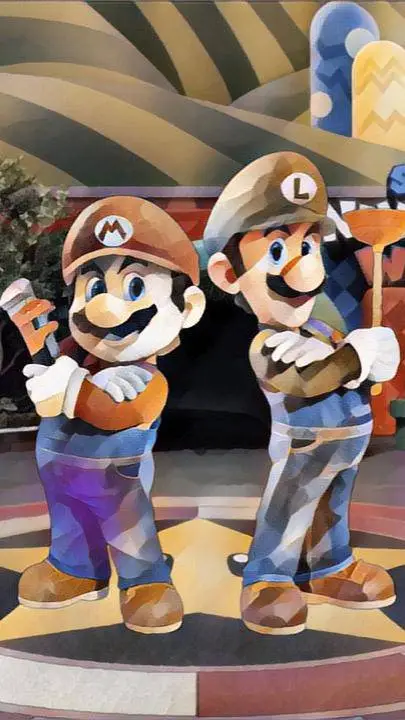 ai character: Mario Luigi background