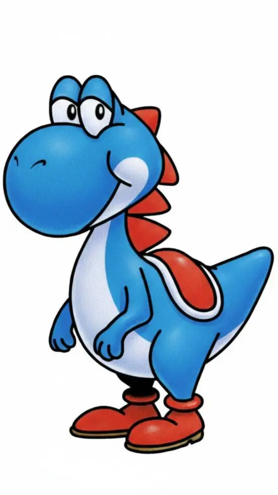 ai character: Yoshi Blue background