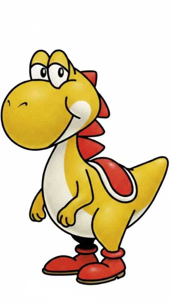 ai character: Yoshi yellow  background