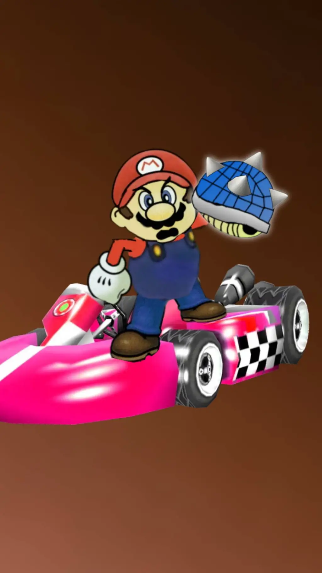 ai character: Mario kart trailer background