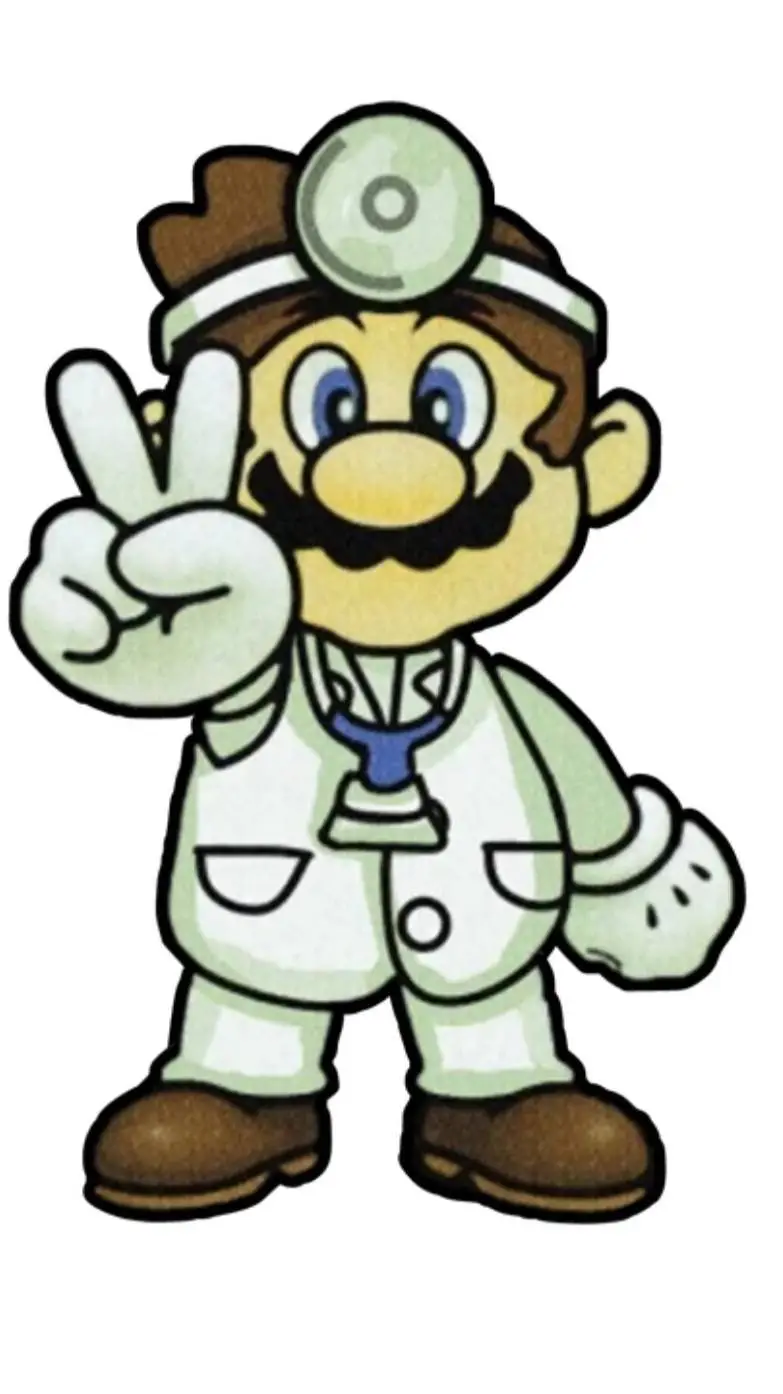 ai character: Dr. Mario  background