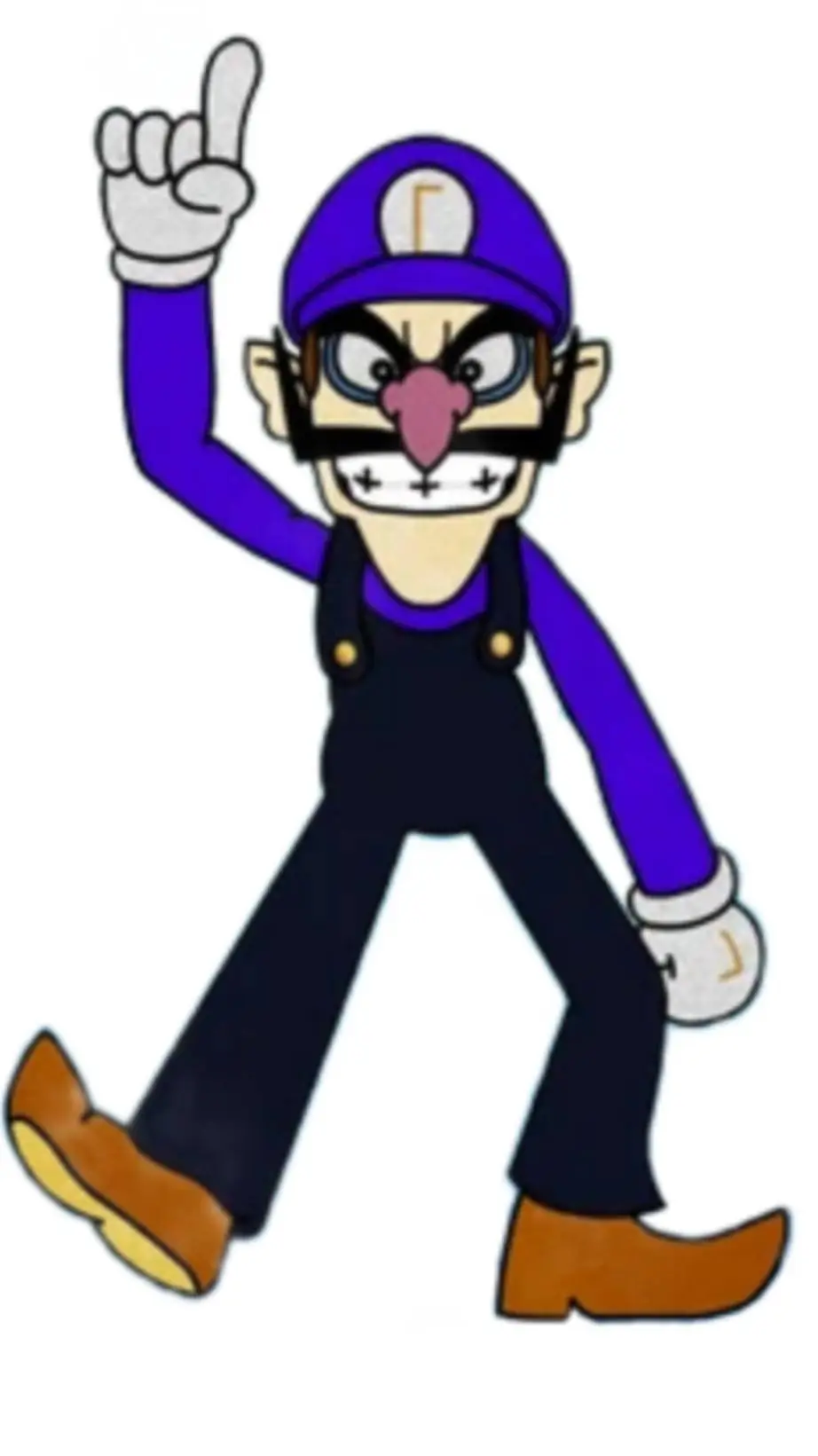 ai character: Waluigi  background