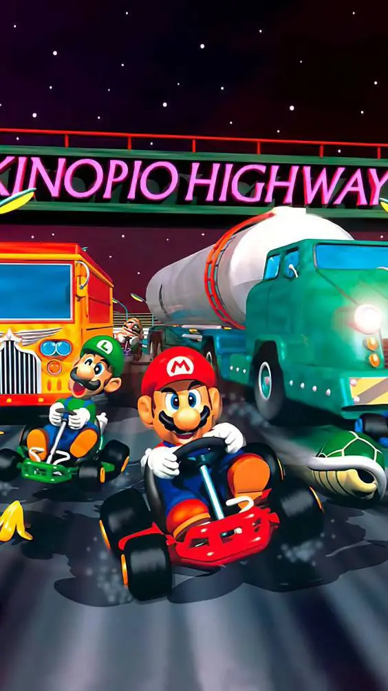 ai character: Mario kart 64 background