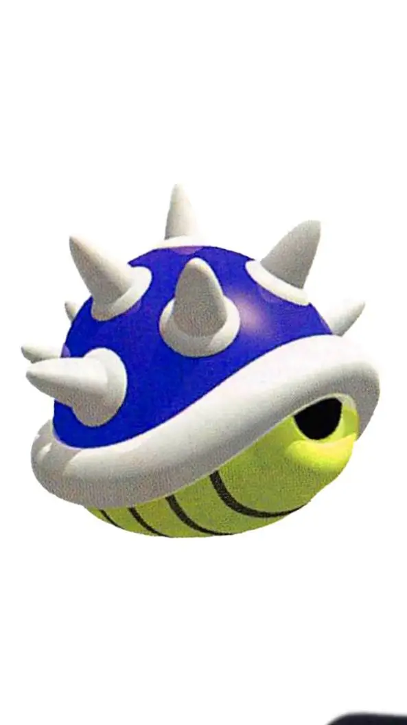ai character: blue Spiny shell  background