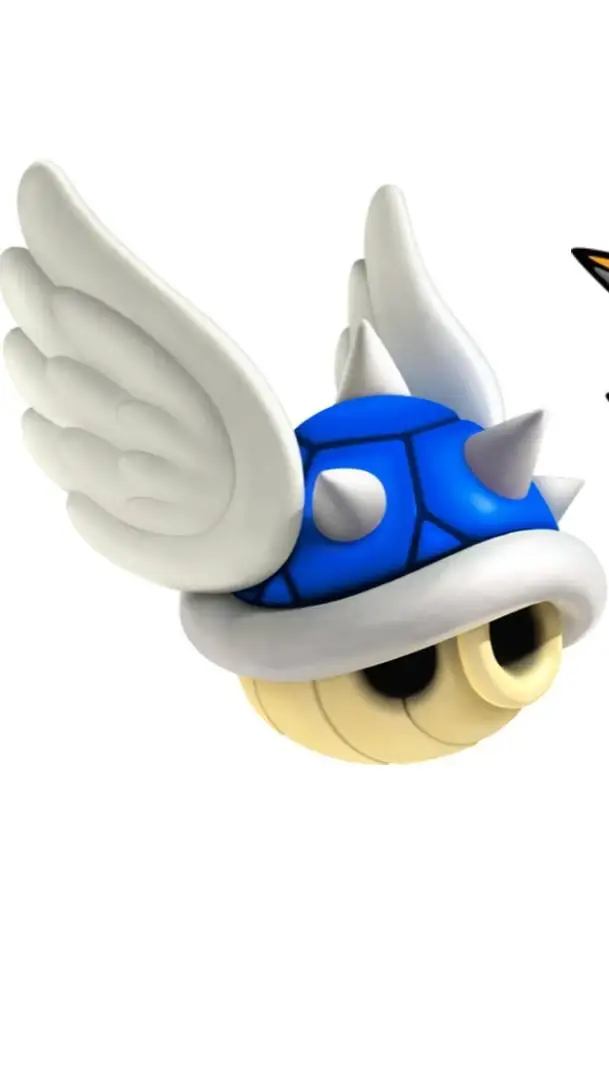 ai character: Blue Spiny shell  background