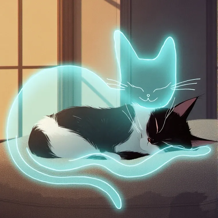 chat with ai character: cat and hes soul