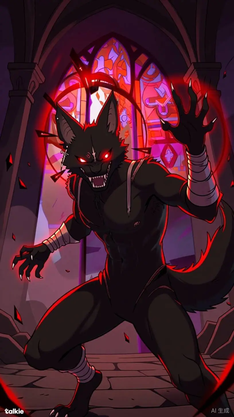 ai character: the cat fighter background