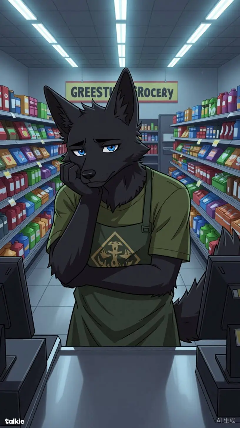 ai character: store worker background