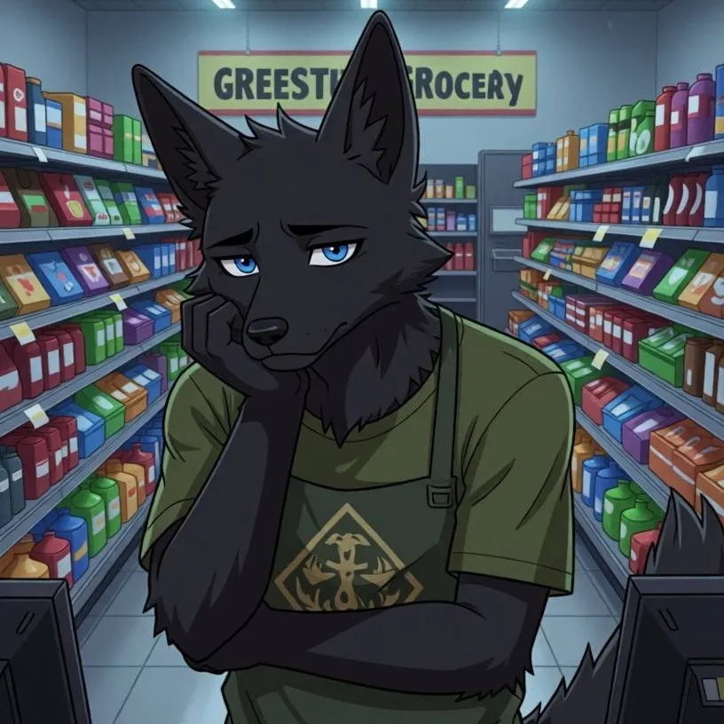 chat with ai character: store worker