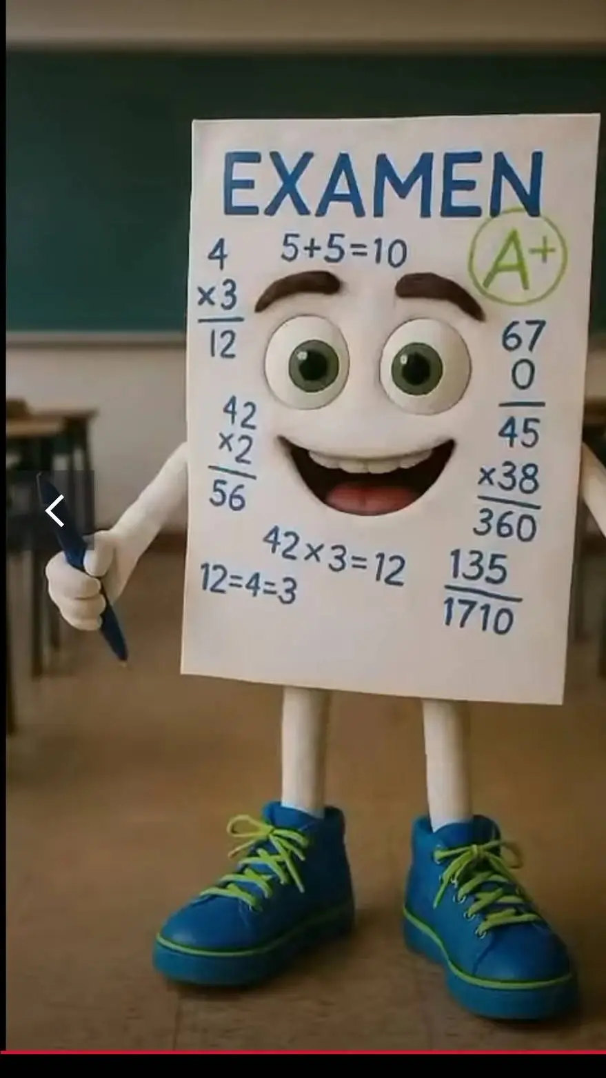 ai character: yess my exams  background