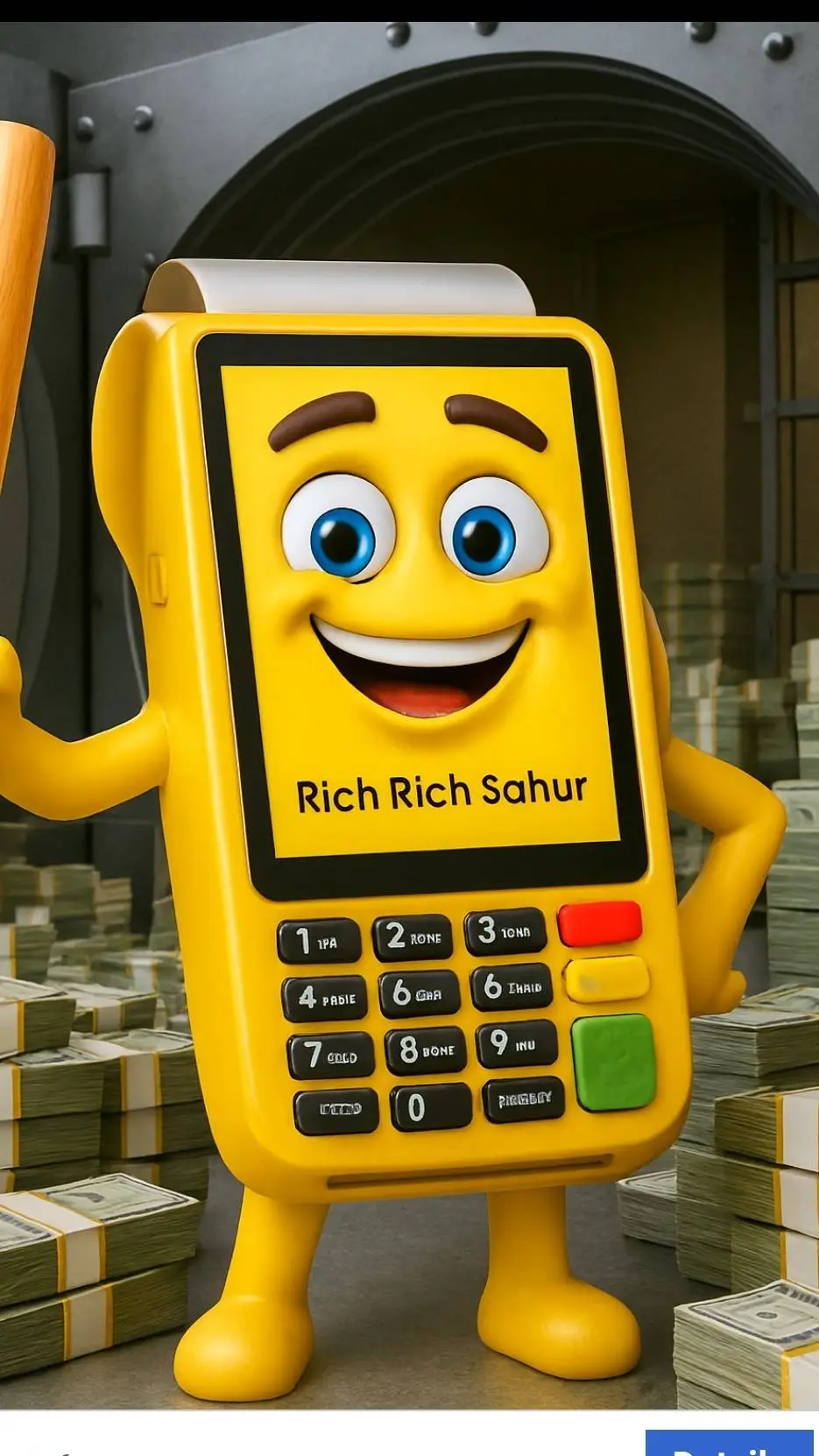 ai character: cash cash sahur background