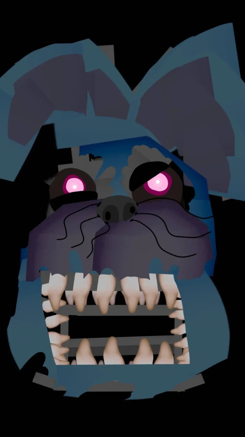 ai character: Nightmare Bonnie  background