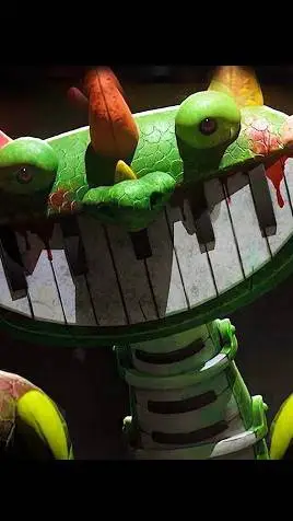 ai character: pianosaurio background