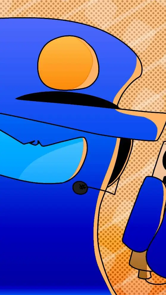 ai character: Amongus  background