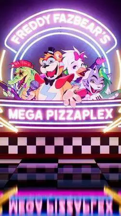 ai character: mega pizza plex background