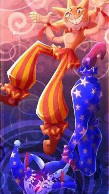 ai character: sun x moon  background