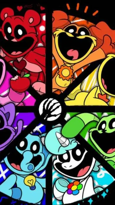 ai character: SMILING Critters background