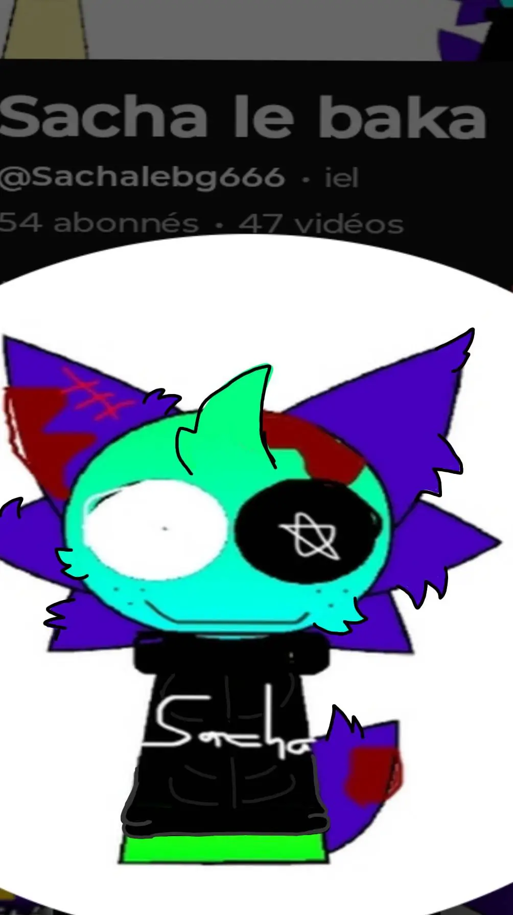 ai character: Sacha le baka  background