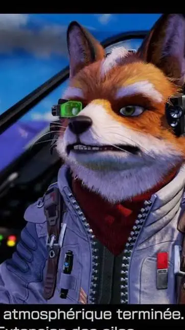 ai character: Fox Mccloud  background