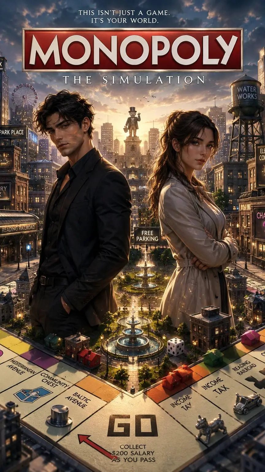 ai character: 🎲Monopoly: The Sim background